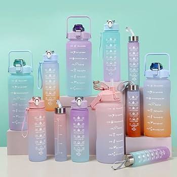 COLOUR FUL WATER BOTTEL SET